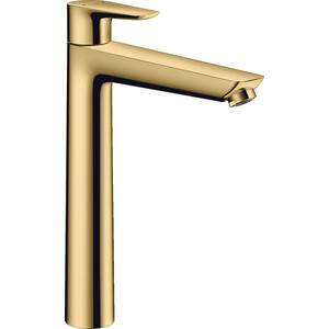 Смеситель для раковины Hansgrohe Talis E высокий, с донным клапаном, золото (71716990) смеситель для раковины belbagno uno золото uno lvm oro