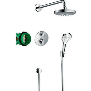 Душевая система Hansgrohe Croma Select S с термостатом Ecostat (27295000)