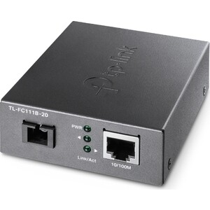 Медиаконвертер TP-Link 10/100Mbps WDM media converte медиаконвертер tp link tl fc111a 20 wdm 10 100mbit rj45 до 20km