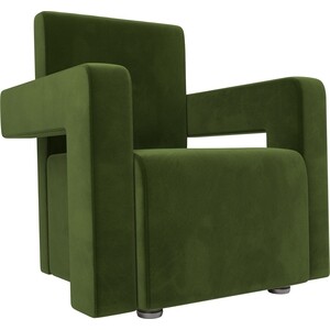 Кресло АртМебель Рамос микровельвет зеленый кресло артмебель норден микровельвет зеленый