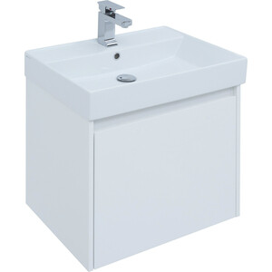Мебель для ванной Aquanet Nova Lite 60 один ящик, белый глянец