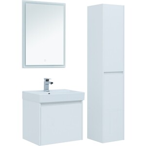 Мебель для ванной Aquanet Nova Lite 60 один ящик, белый глянец ящик для шкафа лион 34x19 2x51 1 лдсп белый