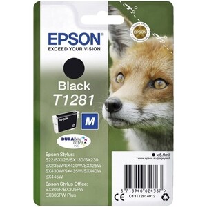 Картридж Epson I/C black for S22/SX125 new (C13T12814012)