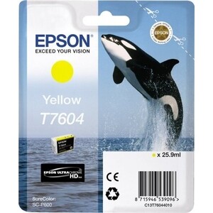 

Картридж Epson SureColor SC-P600 Yellow (C13T76044010), SureColor SC-P600 Yellow (C13T76044010)