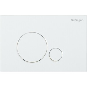 Кнопка смыва BelBagno Sfera белая (BB014-SR-BIANCO) смывная клавиша belbagno marmi белый bb009 mr bianco