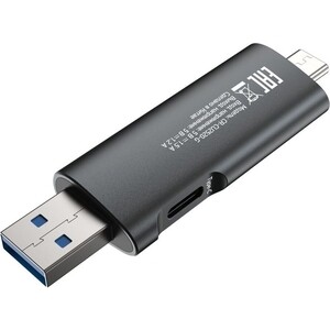 Устройство чтения карт памяти Digma USB 2.0/Type C CR-CU2520-G серый