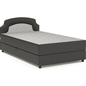 Кровать Шарм-Дизайн Шарм 100 экокожа шоколад и серый шенилл кровать шарм дизайн шарм 100 экокожа шоколад и серый шенилл