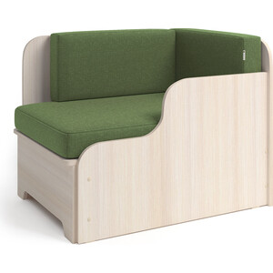 Кушетка детская Шарм-Дизайн Мелодия правый зеленый детская кровать антел anita 9 универсальный маятник фигурная спинка ящик слоновая кость