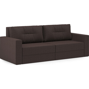 Диван-кровать Шарм-Дизайн Норд рогожка коричневый диван кровать шарм дизайн мелодия 120 корфу коричневый и экокожа беж