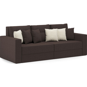 Диван-кровать Шарм-Дизайн Мэдисон рогожка коричневый диван аккордеон шарм дизайн коломбо 100 рогожка коричневый