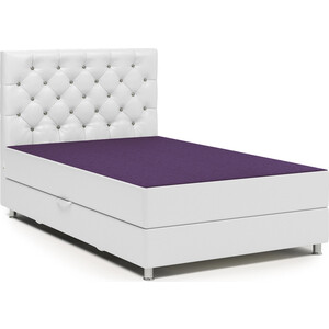 Тахта Шарм-Дизайн Шармэль Люкс 90 фиолетовая рогожка и белая экокожа кровать тахта можга красная звезда р425 белый ваниль