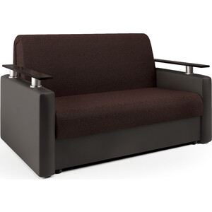 Диван-кровать Шарм-Дизайн Шарм 160 рогожка шоколад и экокожа шоколад кресло кровать шарм дизайн классика в велюр дрим шоколад