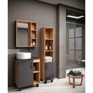 Мебель для ванной Grossman Флай 60х40 GR-3013, серый/дуб сонома