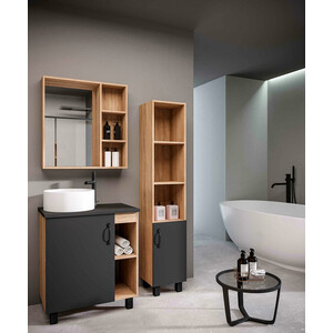 Мебель для ванной Grossman Флай 70х46 GR-3013, серый/дуб сонома