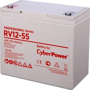 Аккумуляторная батарея CyberPower RV 12-55 батарея аккумуляторная для ибп cyberpower professional series rv 12 100