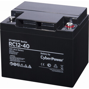 Аккумуляторная батарея CyberPower Standart Series RC 12-40 акб cyberpower standart series rc 12 150 voltage 12v capacity discharge 10 h 156ah max discharg rc 12 150