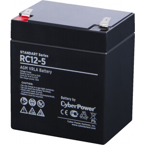 Аккумуляторная батарея CyberPower Standart Series RC 12-5 акб cyberpower standart series rc 12 150 voltage 12v capacity discharge 10 h 156ah max discharg rc 12 150