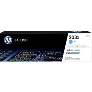 Картридж лазерный HP 203X CF541X голубой (2500стр.) (CF541X) картридж для лазерного принтера target 106r02609c голубой совместимый