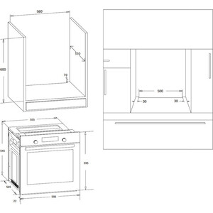 Электрический духовой шкаф Korting OKB 370 CMB