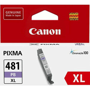 Картридж струйный Canon CLI-481XL PB, фото голубой (2048C001) картридж для струйного принтера cactus cs cn046 голубой