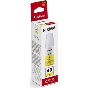 Картридж струйный Canon GI-40 Y, желтый (3402C001) картридж для лазерного принтера hp c1q68a желтый оригинал
