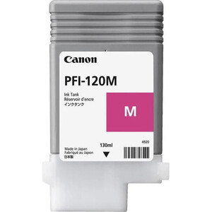 Картридж струйный Canon PFI-120 M, пурпурный (2887C001) картридж для струйного принтера cactus cs ept0486 светло пурпурный