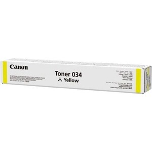 Тонер Canon 034, желтый, туба (9451B001) тонер туба для лазерного принтера sakura cexv54y sacexv54y желтый совместимый