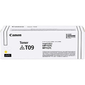 Тонер Canon T09, желтый, туба (3017C006) тонер туба для лазерного принтера sakura 006r01518 sa006r01518 желтый совместимый