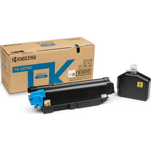 Картридж лазерный Kyocera TK-5270C, голубой (6 000 стр.) (1T02TVCNL0) лазерный картридж t2 tc k130 tk 130 tk130 130 для принтеров kyocera