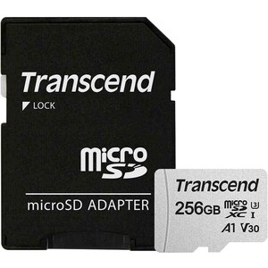 Флеш карта Transcend micro SDXC 256Gb Class 10 + adapter карта памяти adata micro sdxc 128gb w ad ausdx128guicl10a1 ra1