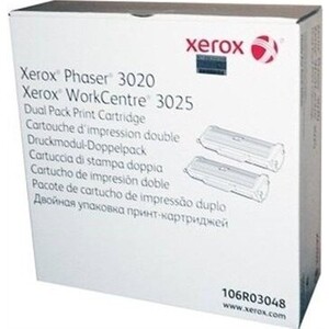 Картридж лазерный Xerox черный, 2 шт. (3000 стр.) (106R03048)