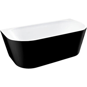 Акриловая ванна Vincea 170х80 слив-перелив, черная (VBT-421-1700MB) ванна из литого мрамора good door венеция 170х80 черная ва00005