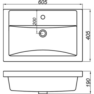 Раковина мебельная Aqwella KIROVIT Фостер 60 (4640021060773)