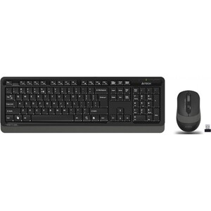 Клавиатура + мышь A4Tech Fstyler FG1010, черный/серый клавиатура a4tech fstyler fk10 белый серый usb
