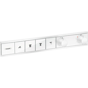 

Термостат для ванны Hansgrohe RainSelect с механизмом, белый матовый (15382700, 15312180), RainSelect с механизмом, белый матовый (15382700, 15312180)