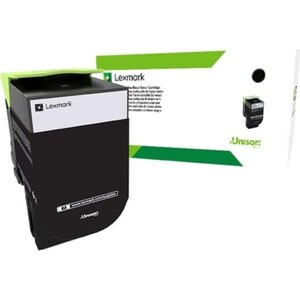 Картридж Lexmark с тонером, чёрный, 1000 стр. (80C80KE) картридж для лазерного принтера lexmark c950x2kg оригинал