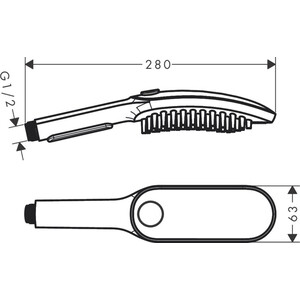 Ручной душ Hansgrohe DogShower для собак, розовый (26640560) Вид№2