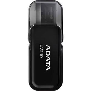 USB-накопитель A-DATA 64Gb UV240 USB 2.0 Flash Drive, Black (AUV240-64G-RBK) usb flash drive 32gb a data c008 classic white blue ac008 32g rwe