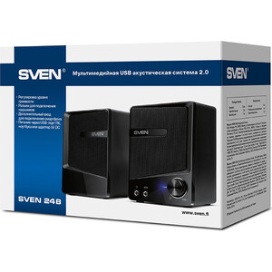 Акустическая система Sven 248, чёрный, USB, 2.0 (SV-016333)