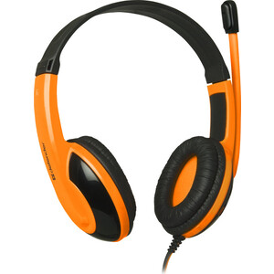 Гарнитура Defender Warhead G-120 черный + оранжевый, кабель 2 м (64099)