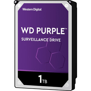 Жесткий диск Western Digital (WD) SATA3 1Tb Purple Video IntelliPower 64Mb (WD10PURZ) жесткий диск hdd western digital 3tb wd30efzx