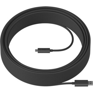 Кабель Logitech STRONG USB 3.1 CABLE 10 M,GRAPHITE (939-001799) кабель видео buro dvi d m dvi d m 3м феррит кольца позолоченные контакты bhp ret dvi30