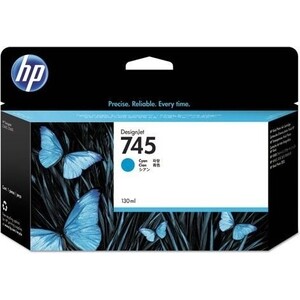 Картридж HP 745 130-ml Cyan Ink Cartridge (F9J97A)