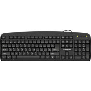 Клавиатура Defender Office HB-910 RU, черный, полноразмерная (45910) клавиатура qumo office base k59