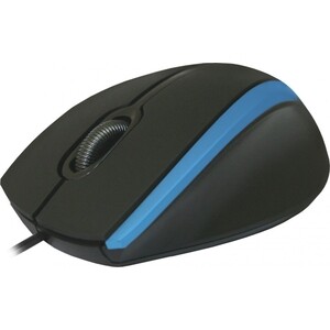 Мышь Defender MM-340 черный+синий,3 кнопки,1000 dpi (52344)