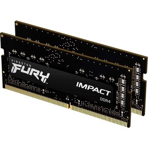 Память оперативная Kingston 16GB DDR4 SODIMM FURY Impact (KF426S15IBK2/16) модуль памяти kingston fury impact ddr4 so dimm 3200mhz pc25600 cl40 16gb kf432s20ib 16