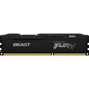 Память оперативная Kingston 8GB DDR3 DIMM FURY Beast Black (KF318C10BB/8) память оперативная ddr3 kingston fury beast 16gb 1600mhz kf316c10bk2 16