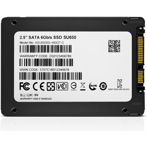 Твердотельный накопитель A-DATA 480GB SSD SU650 TLC 2.5'' SATAIII (ASU650SS-480GT-R) ssd накопитель adata 2 5 ultimate su650 480 гб sata iii asu650ss 480gt r