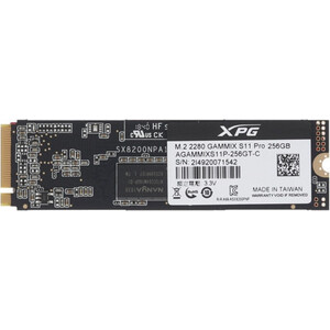 Твердотельный накопитель A-DATA 256GB SSD GAMMIX S11 Pro M.2 PCIe (AGAMMIXS11P-256GT-C)