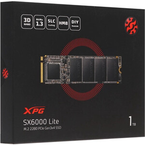 Твердотельный накопитель A-DATA 1TB SSD SX6000 Lite m.2 PCIe 2280 (ASX6000LNP-1TT-C)